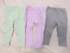 UNIQLO BABYほか ベビーレギンス 3色セット 80