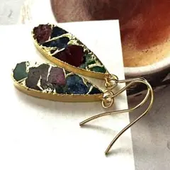 1点作品☆ ルビーインゾイサイトピアス イヤリングに変更可能