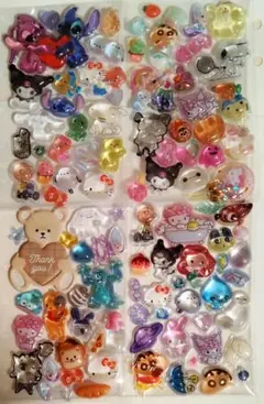 ぷっくりシール おすそ分け 4枚セット　19　シール帳　手帳用