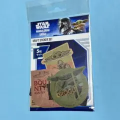 スターウォーズ マンダロリアン　グローグー クラフトステッカー 5枚セット