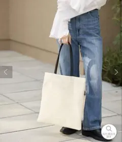 【新品未使用品】 gemeil ジェムイルレザーハンドルキャンバストートバッグ