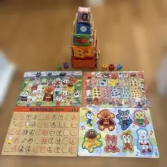 知育玩具　セット　I'm TOY アンパンマン ミッフィ　パズル　あいうえおのサムネイル