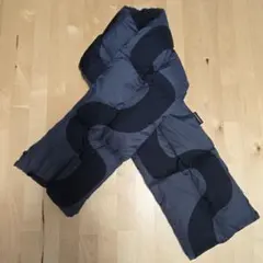 marimekko キルティングマフラー ブラック/グレー