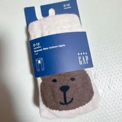 【新品未使用】 baby GAP くま けつ タイツ 0-12m オートミール