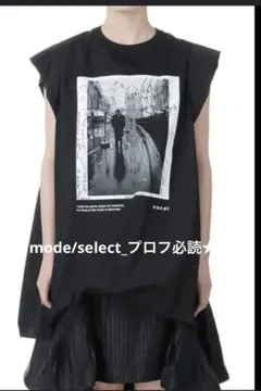 希少品sacai サカイJames Dean Cotton Tシャツ　BLACKのサムネイル