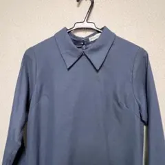 【広瀬すず×earth】ロングワンピース　くすみブルー