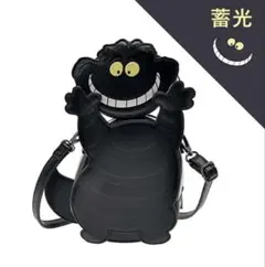ディズニーストア チェシャ猫 ショルダーバッグ 蓄光　夏祭りくじ　アリスのサムネイル