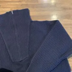 『UNITED ARROWS』GOULBURN WOOL ハーフジップニット　紺