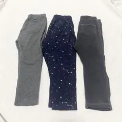 UNIQLO ユニクロ　ベビー　キッズ　レギンス　パンツ　まとめ売り　星　無地