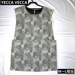 【美品】YECCA VECCA 総柄 ノースリーブ チュニック ワンピース