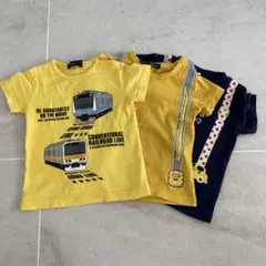 電車　ドクターイエロー　車　Tシャツ3枚セット　まとめ売り