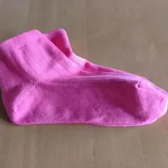 Tabio❀ピンク リブ編み ショートソックスのサムネイル