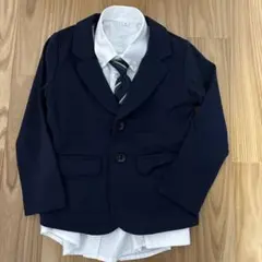 キッズ　ジャケット　シャツ　ネクタイセット　120cm
