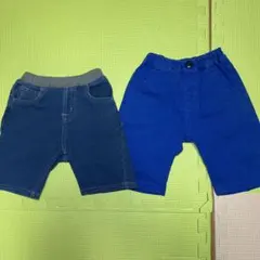 無印良品　ハーフパンツ　半ズボン　キッズ　２枚セット