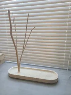 IDEE オーバル型アクセサリートレイ(流木デザイン)
