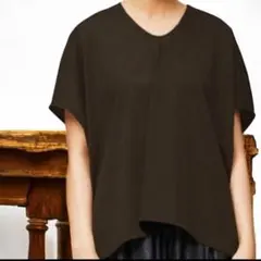 ミズイロインド mizuiro ind VネックボックスT プルオーバー