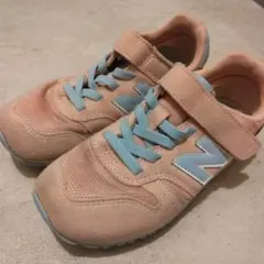 new balance 19cm 女の子　スニーカー　ピンク　水色