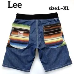 Lee メンズ デニムショートパンツ ネイティブ柄ポケット　L~XLのサムネイル
