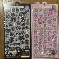 【正規品】ボンボンドロップシール　正規品　2枚セット　ブラック　ガーリー