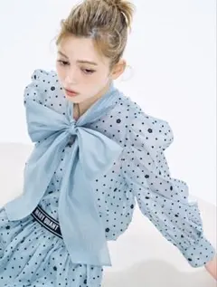 LILY BROWNデイジードットブラウス MARY QUANT