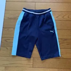 Puma ハーフパンツ ネイビー/ライトブルー　ガールズ　140女の子　スポーツ