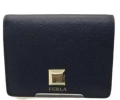 FURLA ブラック 二つ折り財布　超美品