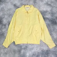 Munsingwear【L】ゴルフウェア　ナイロンジャケット　イエロー　薄手