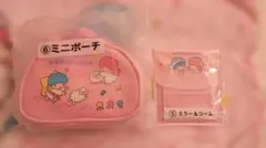 キキララ 50周年☆当りくじ☆ ⑥ミニポーチ&⑤ミラー・コーム