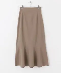 ストレッチハイウエストマーメイドスカート モカ S