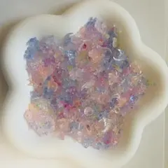 【50個】アソート　クリア　蛍光　素材mixネイルパーツ　まとめ売り　デコパーツ