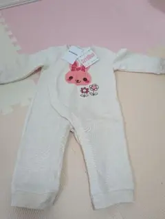 【未使用　新品】CuteBlue うさぎ刺繍ロンパース 80サイズ