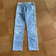 ［レディースused］UNIQLO ストレートデニムパンツ →M ライトブルーのサムネイル