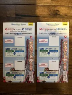 2026年最新】ナガシマスパーランド パスポート券 2枚セットの人気
