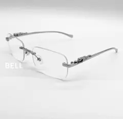 リムレス　メガネ　4点セット