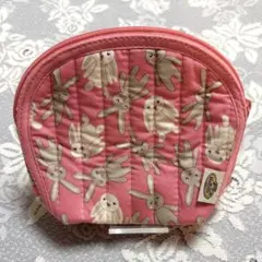 NaRaYa ナラヤ ウサギ柄キルティングポーチ