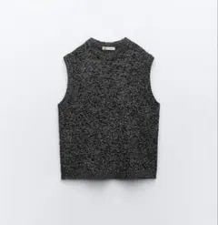 ZARA ニットベスト オーバーサイズ