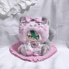 ハンドメイド 着ぐるみ おすわりぬい服 推し活 桃色 灰色 d230