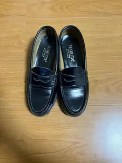 HARUTA ブラックレザー ローファー 24EE