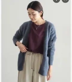 【極美品✨】NOMBRE IMPAIR フォックスカシミア カーディガン　モヘア