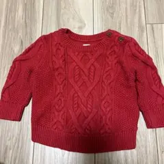 baby GAP 赤 ニットセーター 6-12ヶ月