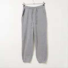 GU レディース スウェット ジョガーパンツ グレー M ウエストゴム 部屋着