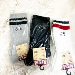 新品！ユニクロ　ヒートテックソックス　サンリオ ポチャッコ シナモ キティ