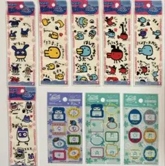 たまごっちキャラクターシールセット 9枚入り エンボスシール　フレームシール