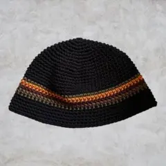 コットン　ハンドメイド　クロシェハット　バケットハット