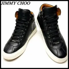 JIMMY CHOO レザースニーカー ブラック ジミーチュウ イタリア製 本革