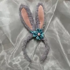 ディズニー ステラ・ルー うさ耳カチューシャ ラベンダー 花モチーフ