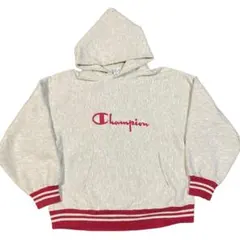 champion R/W script logo ribline hoodie