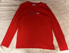 Reebok 赤 レッド Tシャツ ロンT 長袖