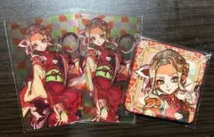 地縛少年花子くん ミュージアムグッズ スクエア缶バッジ クリアカード ヤコ