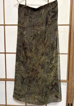 PINORE フレアスカート 総柄 ポリエステル キュプラのサムネイル